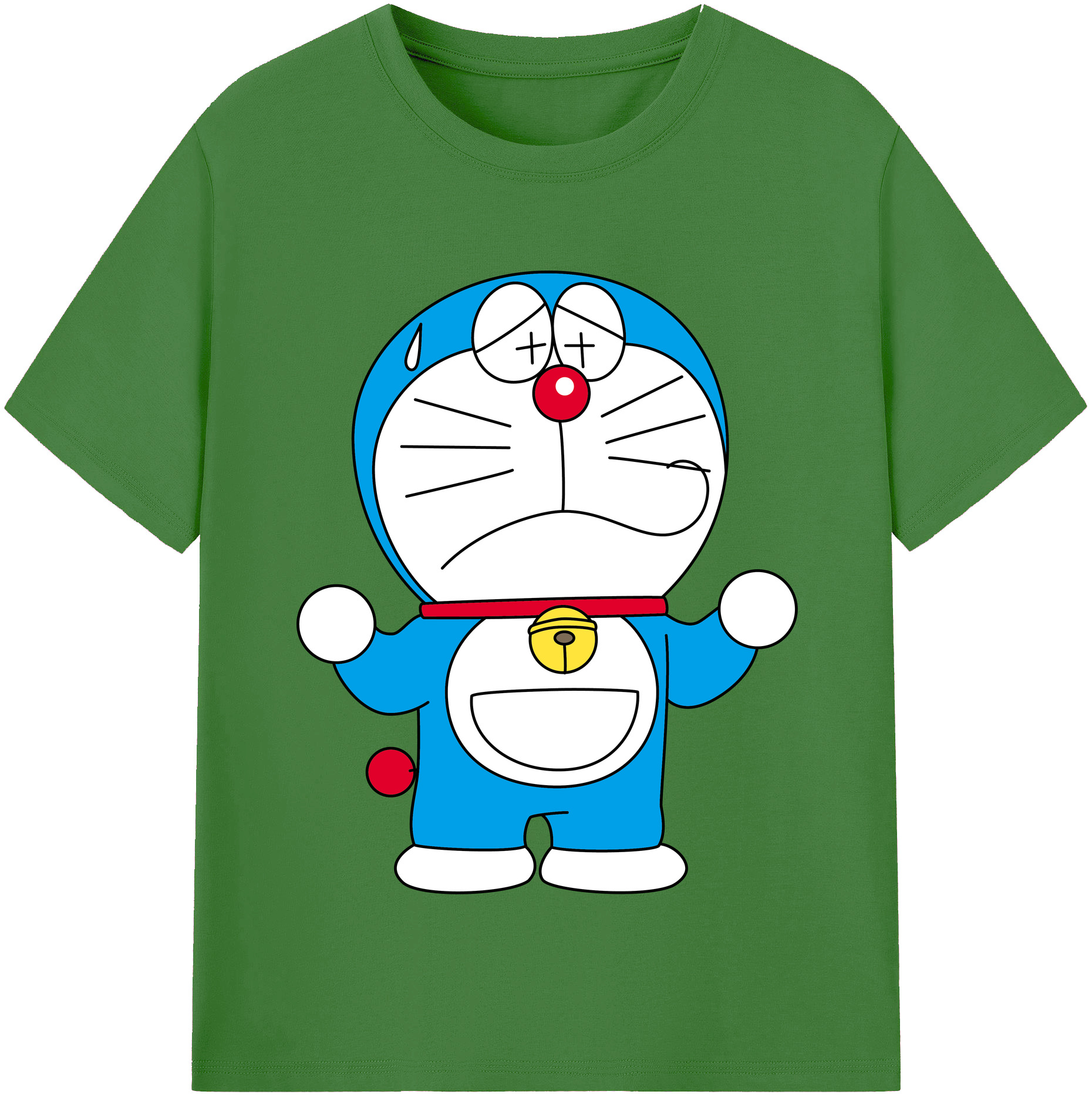 （画像用） ドラえもん Doraemon レディースカジュアルプリントTシャツ（綿100％）
